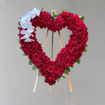 Rose Heart Sympathy Tribute